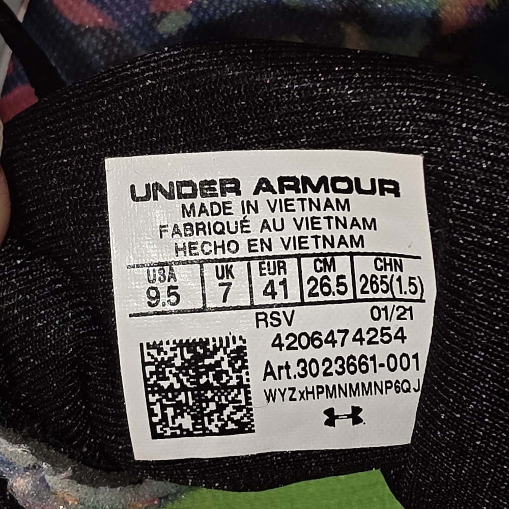 Under Armour "Charged Breathe" Multicolor Athletic Shoes for Women - Picture 7 of 9